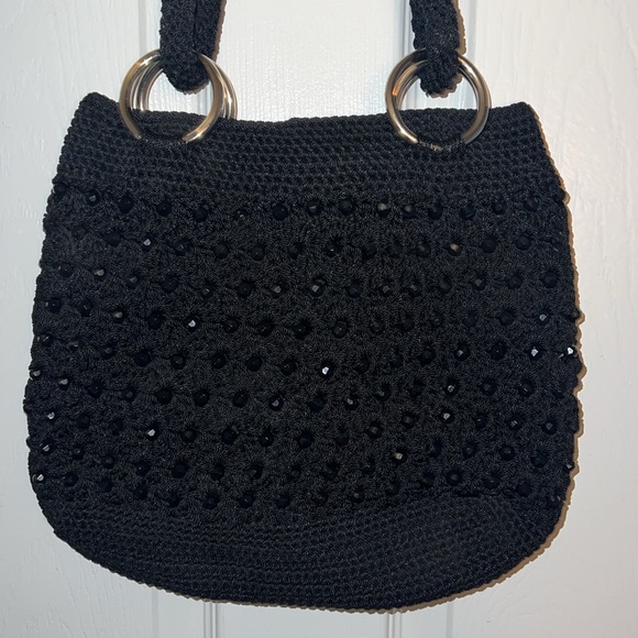BEADED CROCHET VINTAGE BAG - Picture 4 of 11